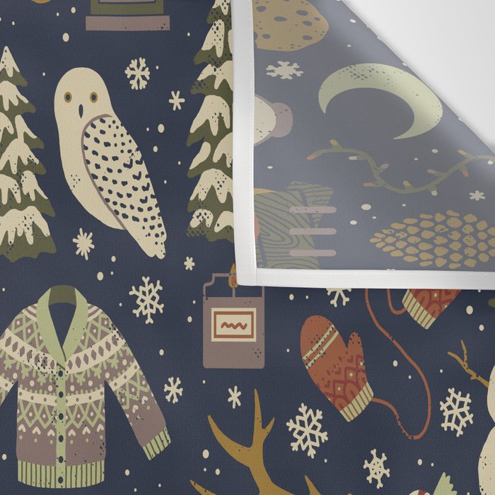 Winter Nights Wall Tapestry Gallery Image 3