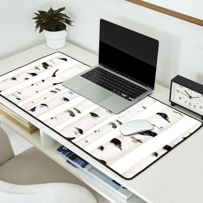 birch horizontal Desk Mat Gallery Image 2