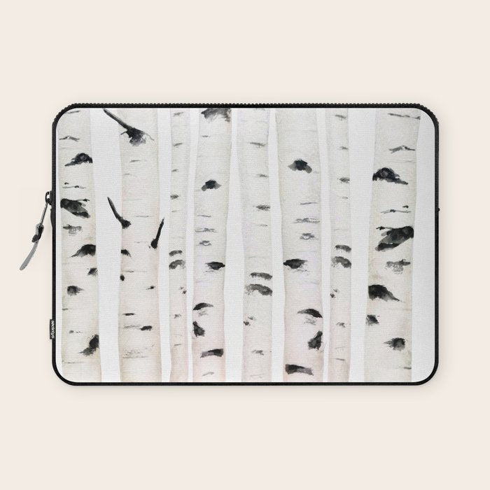 birch horizontal Laptop Sleeve Gallery Image 1
