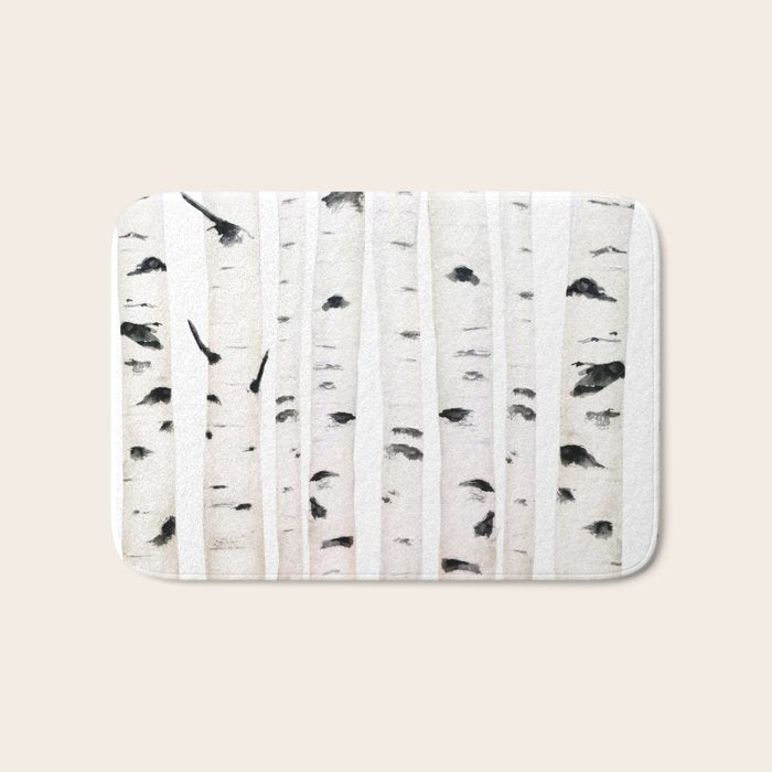 birch horizontal Bath Mat Gallery Image 1
