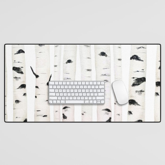 birch horizontal Desk Mat Gallery Image 1