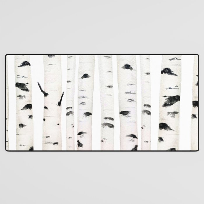 birch horizontal Desk Mat Gallery Image 3