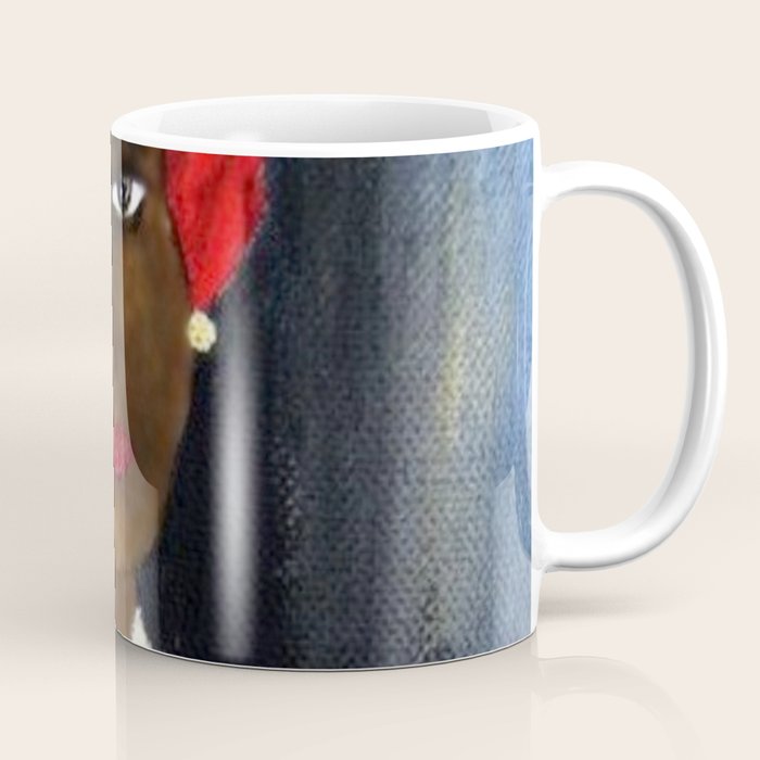 Rare African American Portrait of Aicha Goblet in a Red Hat by Amedeo Modigliani Coffee Mug Gallery Image 1