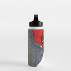 Rare African American Portrait of Aicha Goblet in a Red Hat by Amedeo Modigliani Water Bottle Gallery Image 3