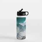 Aerial Ocean Waves - Coastal Photography Wall Art Water Bottle Gallery Image 1