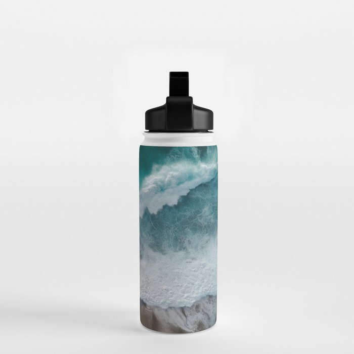 Aerial Ocean Waves - Coastal Photography Wall Art Water Bottle Gallery Image 2