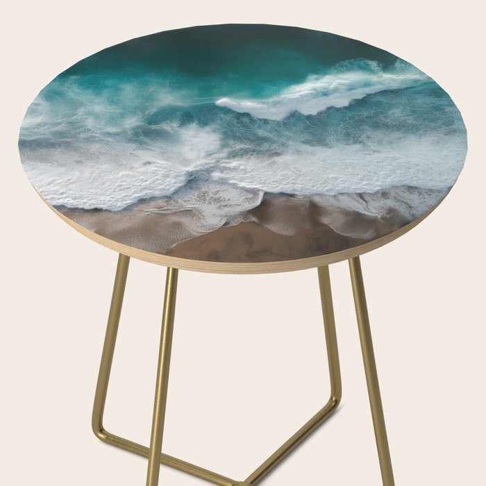 Aerial Ocean Waves - Coastal Photography Wall Art Side Table Gallery Image 2