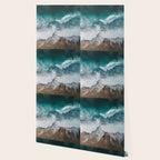 Aerial Ocean Waves - Coastal Photography Wall Art Wallpaper Gallery Image 2