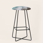 Aerial Ocean Waves - Coastal Photography Wall Art Stool Gallery Image 1