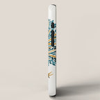 Tree of Life Watercolor - Ochre & Teal iPhone Case Gallery Image 2