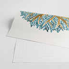 Tree of Life Watercolor - Ochre & Teal Wrapping Paper Gallery Image 2