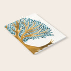 Tree of Life Watercolor - Ochre & Teal Notebook Gallery Image 2