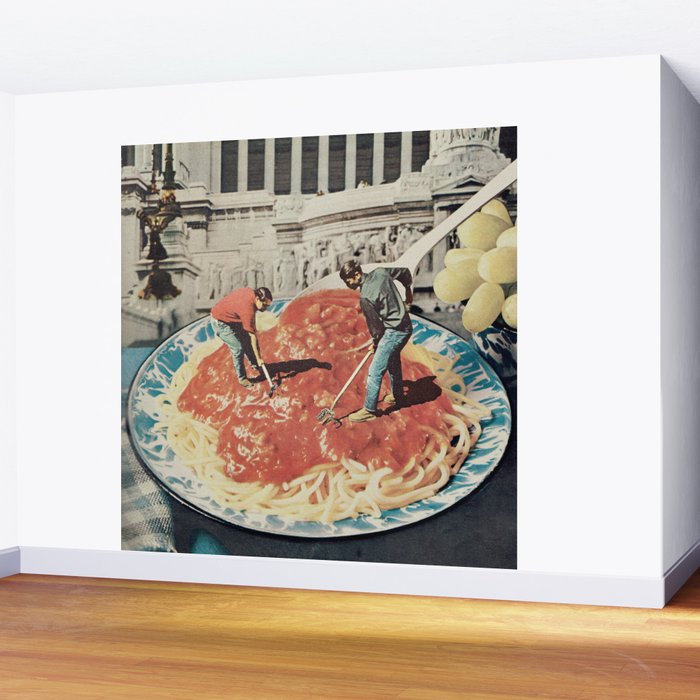 Diggin Spaghetti - Men at work  Wall Mural Gallery Image 2