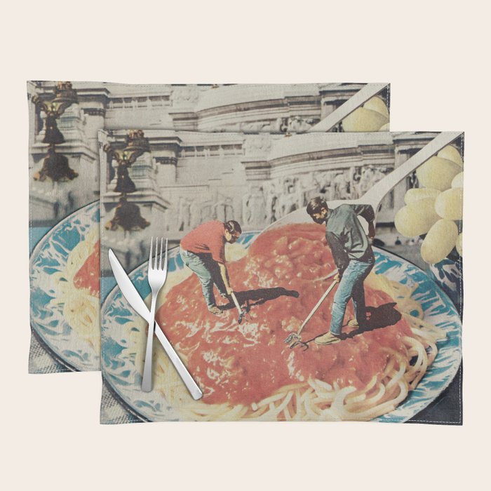 Diggin Spaghetti - Men at work  Placemat Gallery Image 1