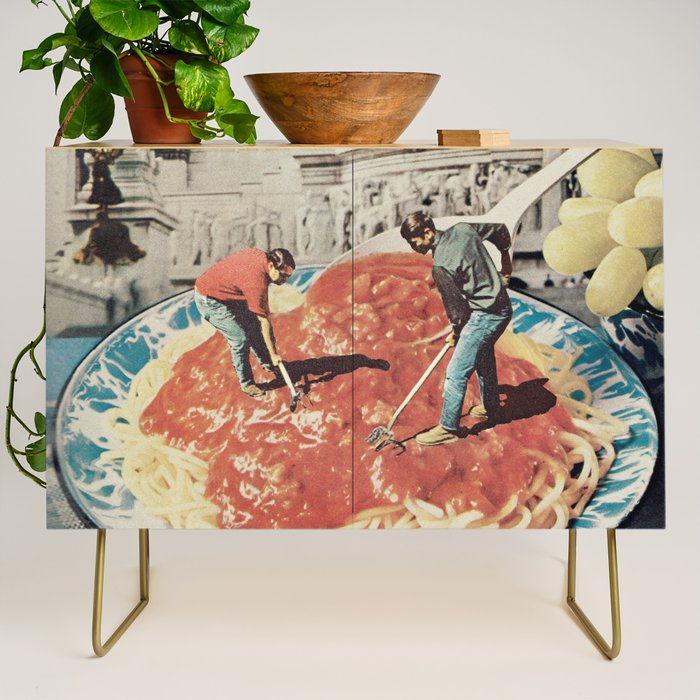 Diggin Spaghetti - Men at work  Credenza Gallery Image 1