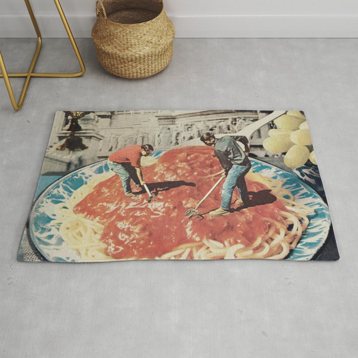 Diggin Spaghetti - Men at work  Rug Gallery Image 1