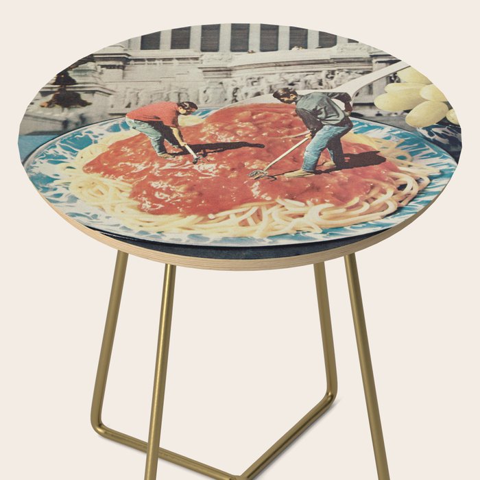 Diggin Spaghetti - Men at work  Side Table Gallery Image 2