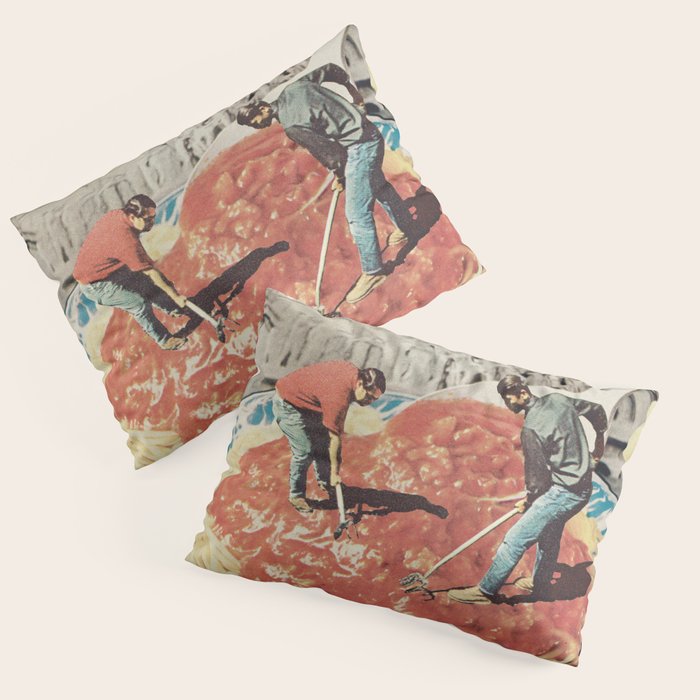 Diggin Spaghetti - Men at work  Pillow Sham Gallery Image 3