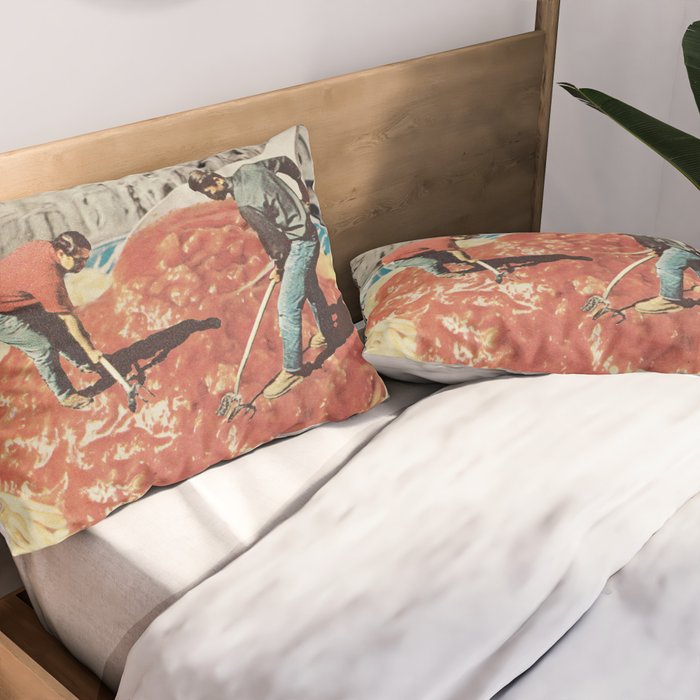Diggin Spaghetti - Men at work  Pillow Sham Gallery Image 2