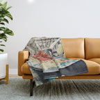 Diggin Spaghetti - Men at work  Throw Blanket Gallery Image 1
