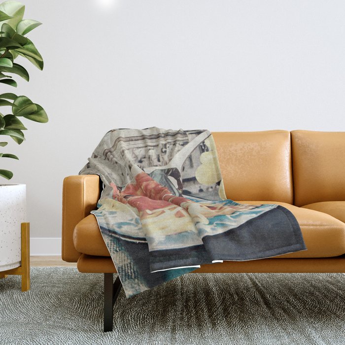 Diggin Spaghetti - Men at work  Throw Blanket Gallery Image 1
