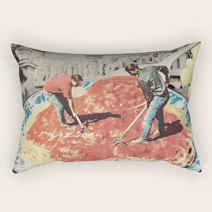 Diggin Spaghetti - Men at work  Rectangular Pillow Gallery Image 1
