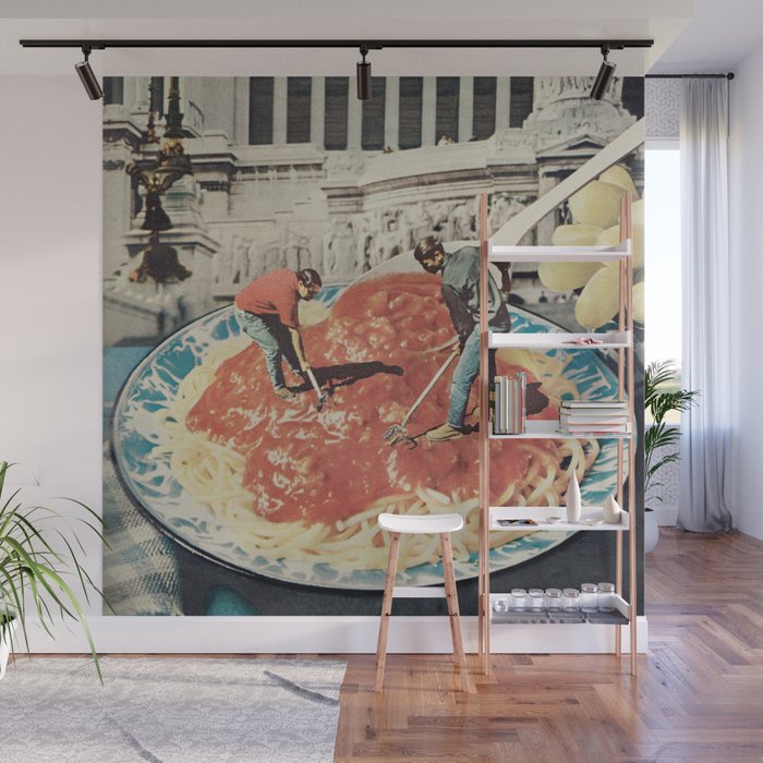 Diggin Spaghetti - Men at work  Wall Mural Gallery Image 1