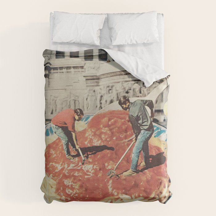 Diggin Spaghetti - Men at work  Duvet Cover Gallery Image 6