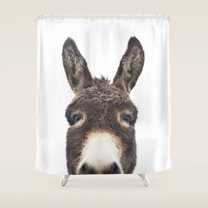 Hey Donkey Shower Curtain Gallery Image 1