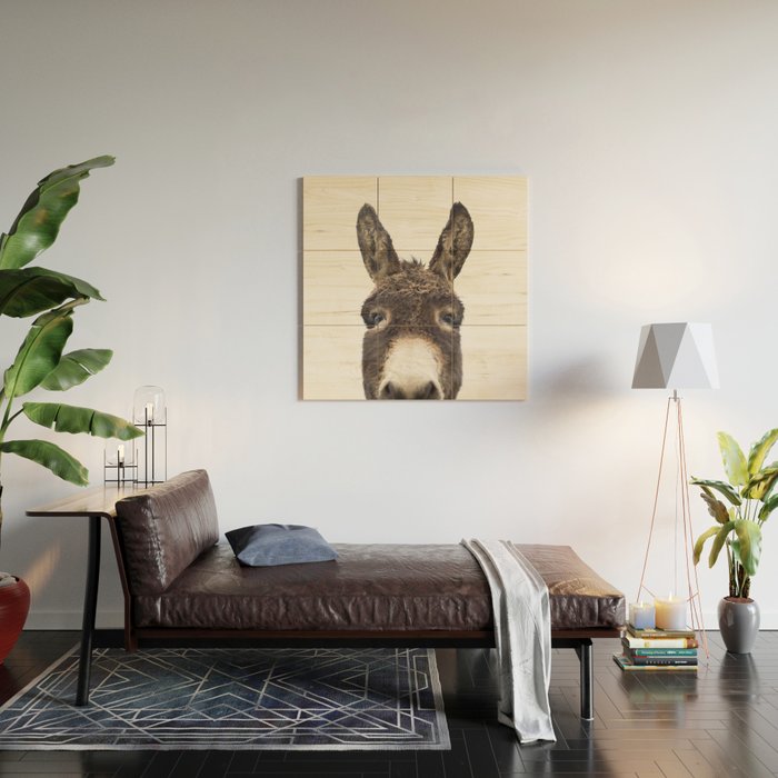 Hey Donkey Wood Wall Art Gallery Image 2