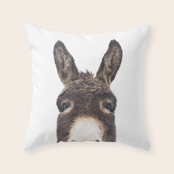 Hey Donkey Throw Pillow Gallery Image 6