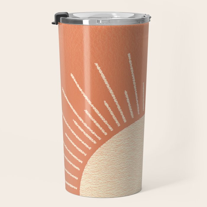 Sunrise pink Travel Mug Gallery Image 3