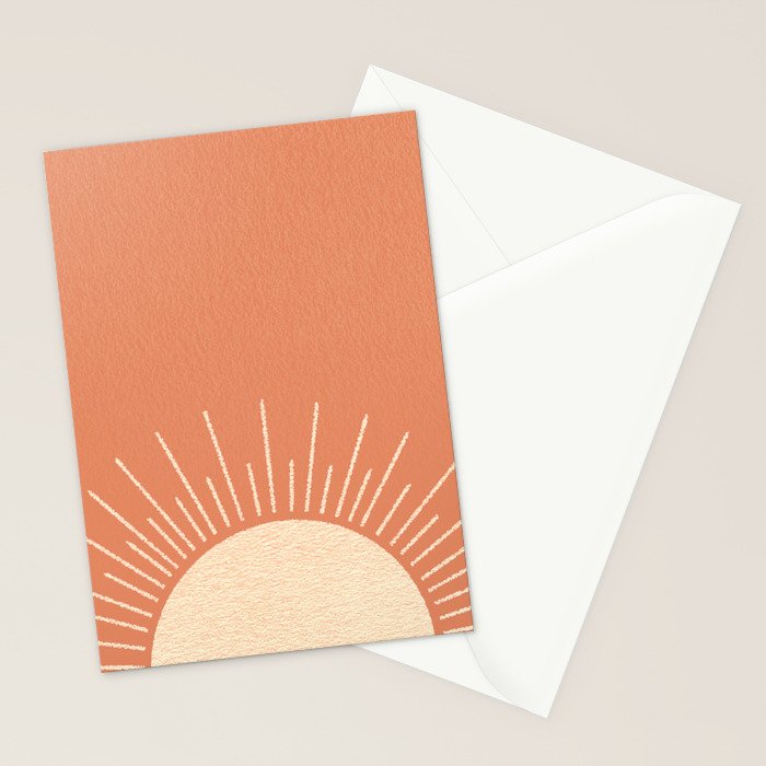 Sunrise pink Stationery Card Gallery Image 2