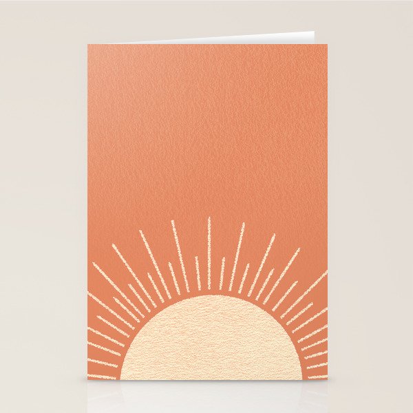 Sunrise pink Stationery Card Gallery Image 1