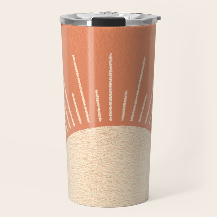 Sunrise pink Travel Mug Gallery Image 1