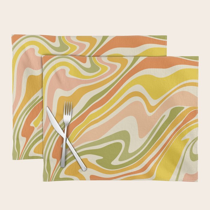 Rainbow Marble  Placemat Gallery Image 1