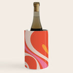 Mod Swirl Retro Modern Abstract Pattern Bright Pink Orange Beige Wine Chiller Gallery Image 2