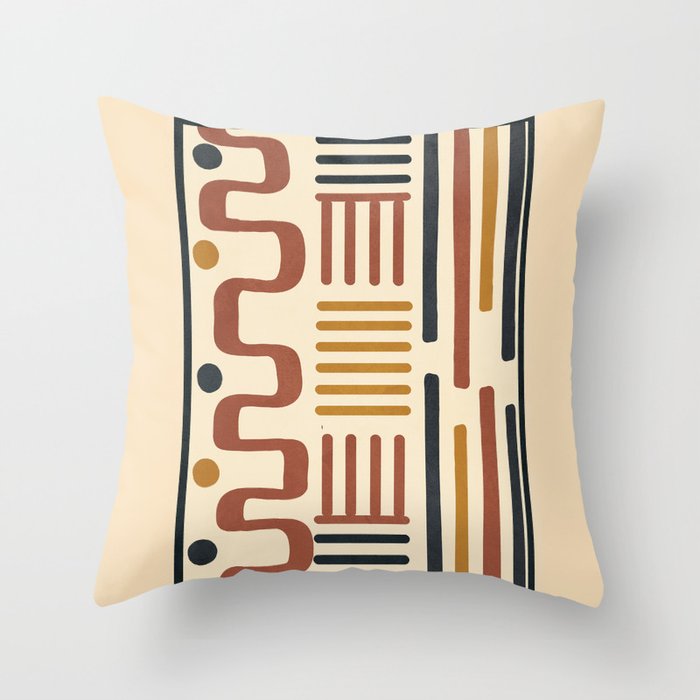 Wild Lines 01 Throw Pillow Gallery Image 6