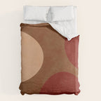 abstract retro shapes earthy 12 Duvet Cover Gallery Image 6