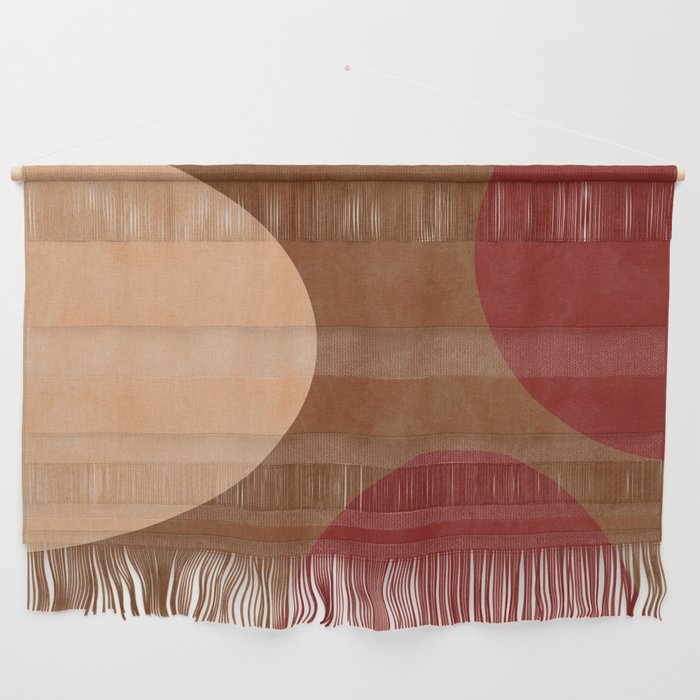 abstract retro shapes earthy 12 Wall Hanging Gallery Image 1