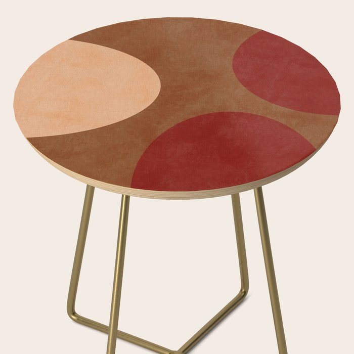 abstract retro shapes earthy 12 Side Table Gallery Image 2