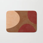 abstract retro shapes earthy 12 Bath Mat Gallery Image 1