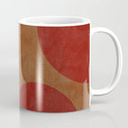 abstract retro shapes earthy 12 Coffee Mug Gallery Image 1