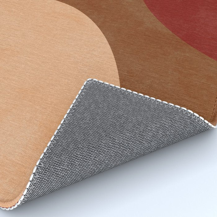 abstract retro shapes earthy 12 Rug Gallery Image 4