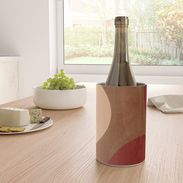 abstract retro shapes earthy 12 Wine Chiller Gallery Image 4