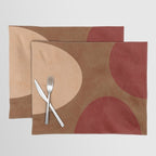 abstract retro shapes earthy 12 Placemat Gallery Image 1