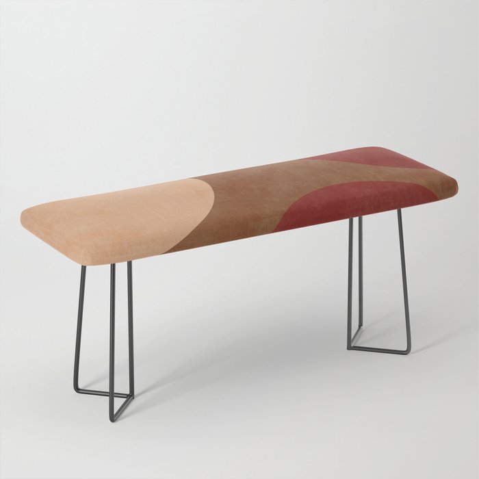 abstract retro shapes earthy 12 Bench Gallery Image 1