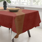 abstract retro shapes earthy 12 Tablecloth Gallery Image 3