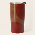 abstract retro shapes earthy 12 Travel Mug Gallery Image 2