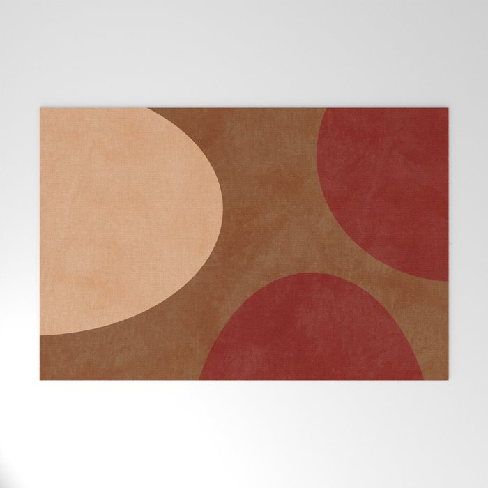 abstract retro shapes earthy 12 Welcome Mat Gallery Image 1